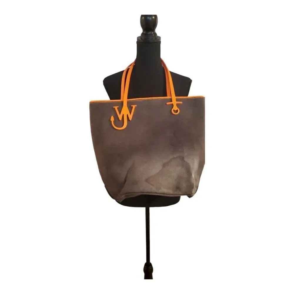 J.W. Anderson Canvas Tall Anchor Shopping Tote‎ Graphite Designer Bag